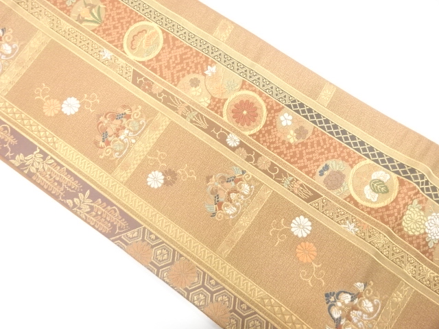 JAPANESE FUKURO OBI / WOVEN FLOWER
